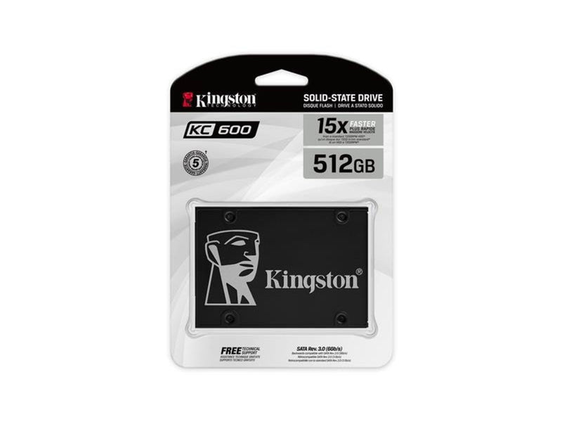 Kingston SSDNow KC600 SSD - 512GB - 2.5" - SATA-600
