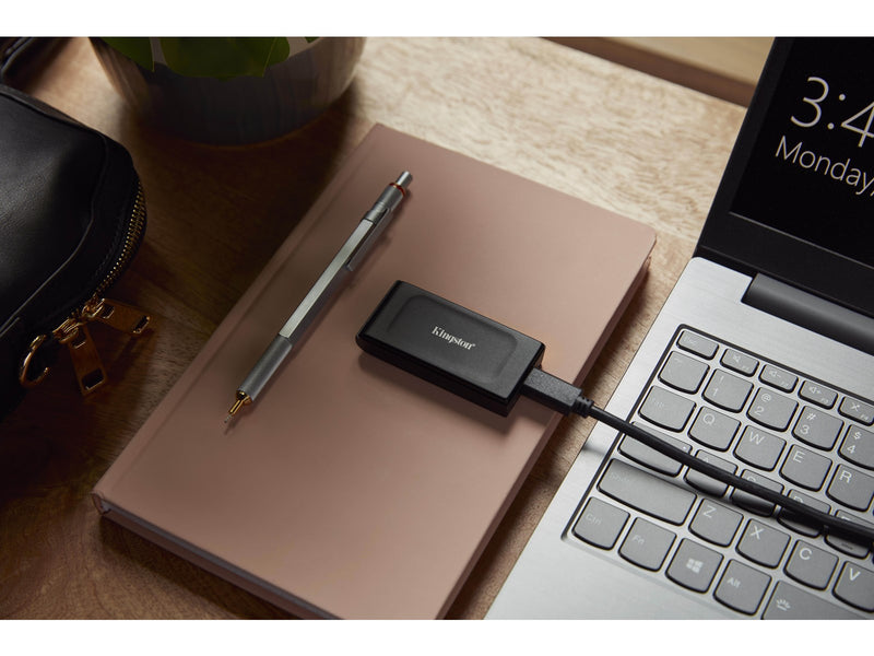 Kingston XS1000 Portable SSD - 1TB - Extern SSD - Schwarz - USB 3.2 Gen 2