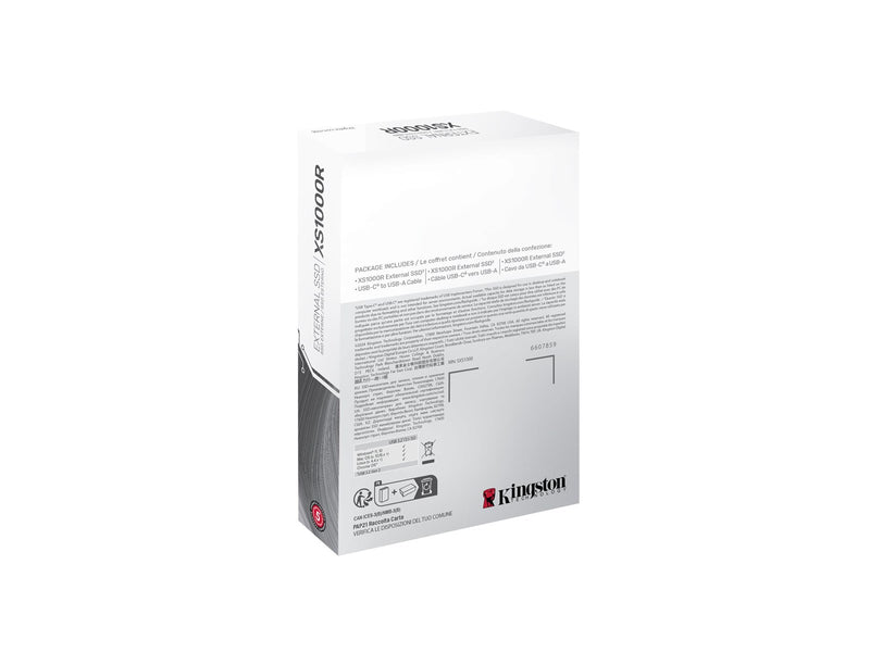 Kingston XS1000 Portable SSD - 2TB - Extern SSD - Rot - USB 3.2 Gen 2
