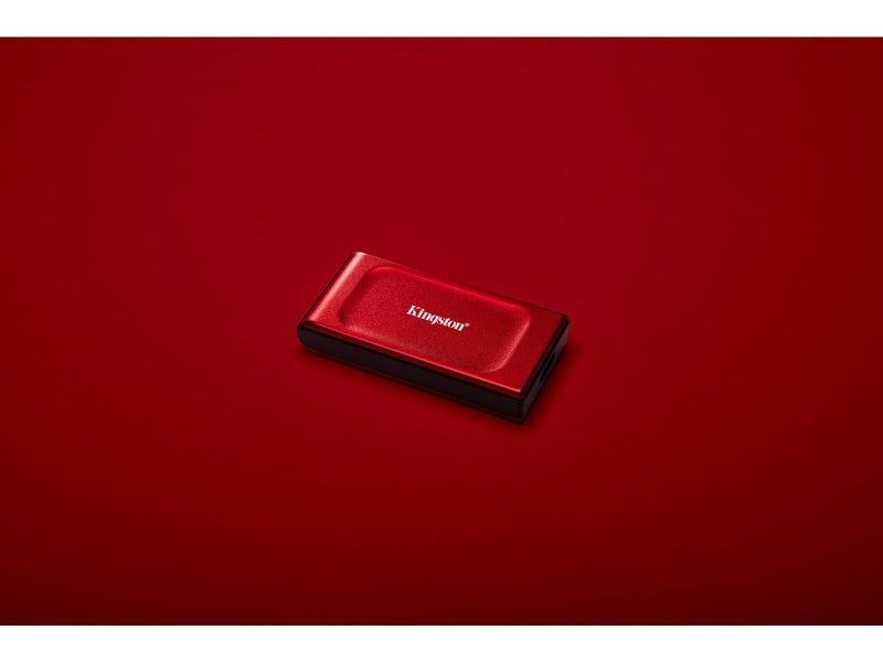 Kingston XS1000 Portable SSD - 2TB - Extern SSD - Rot - USB 3.2 Gen 2