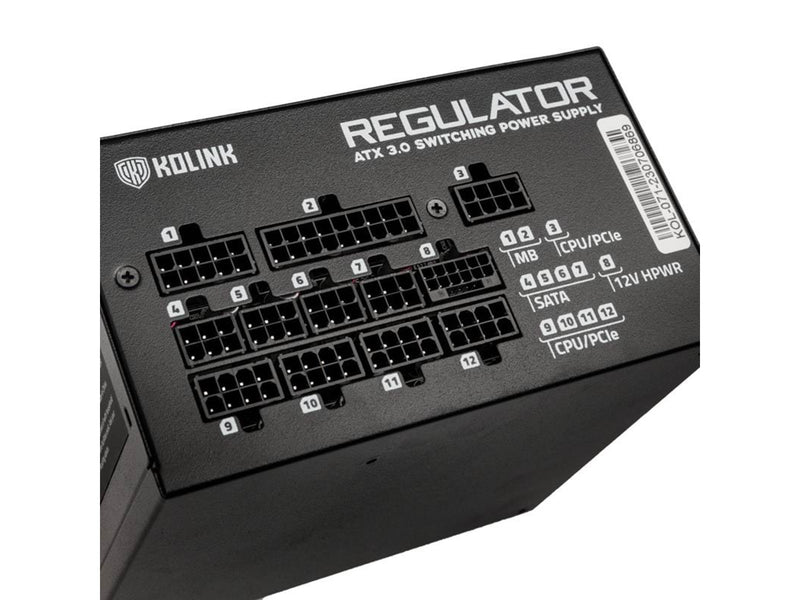 Kolink Regulator 1200W ATX 3.0 Netzteile - 1200 Watt - 120 mm - ATX 3.0 - 80 Plus Gold zertifiziert