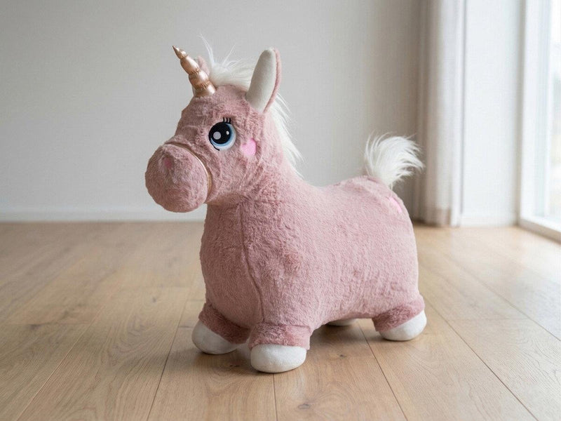 Krea Hop And Bounce Plush Unicorn Rose Col.