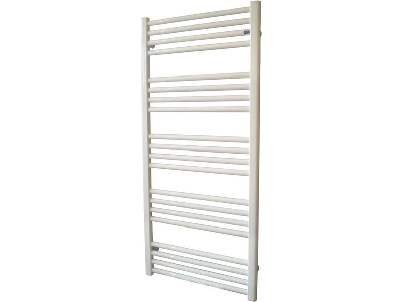 Kriss space heated towel rail 1090x500 white