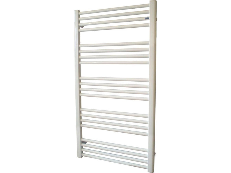 Kriss space heated towel rail 1090x600 white