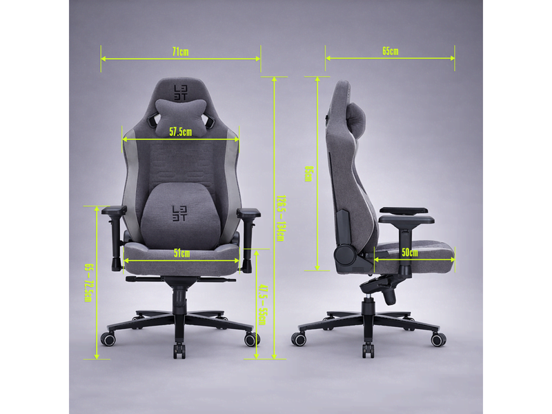L33T Xsense Gaming Stuhl - Grau - 154 kg