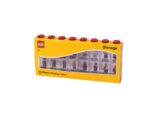 LEGO Minifiguren-Schaukasten für 16 minifiguren, rot