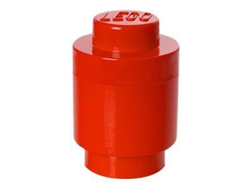 LEGO STORAGE BRICK 1 ROUND - RED