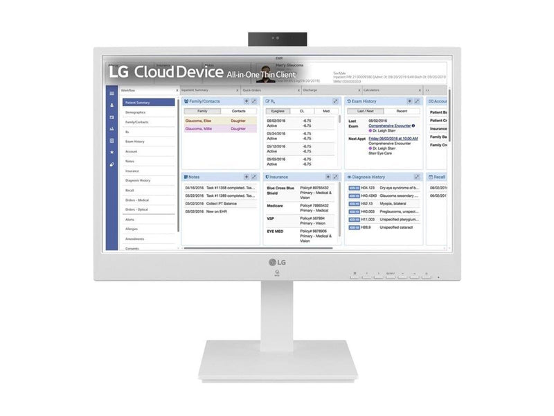 LG 24CR671N-2P - all-in-one Pentium Silver N6005 2 GHz - 8 GB - SSD 256 GB - LED 23.8"