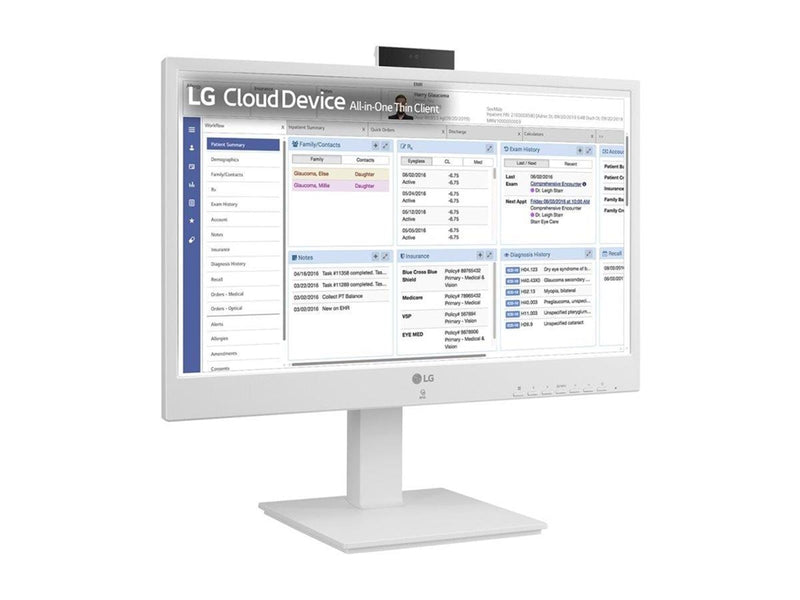 LG 24CR671N-2P - all-in-one Pentium Silver N6005 2 GHz - 8 GB - SSD 256 GB - LED 23.8"