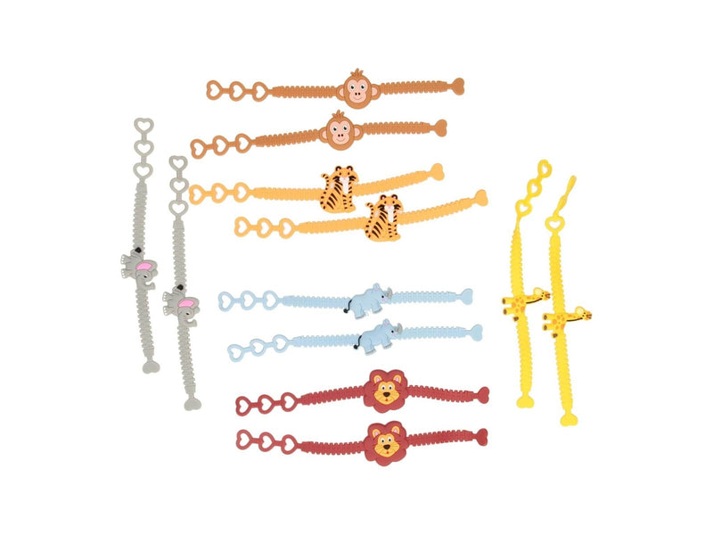 LG-Imports Bracelet Wild Animals set of 12 pcs.