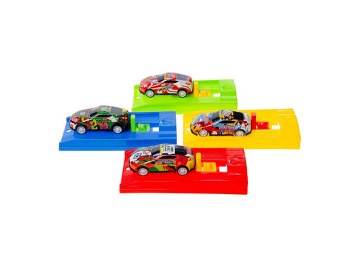 LG-Imports Metal Car with Shootout Race Track