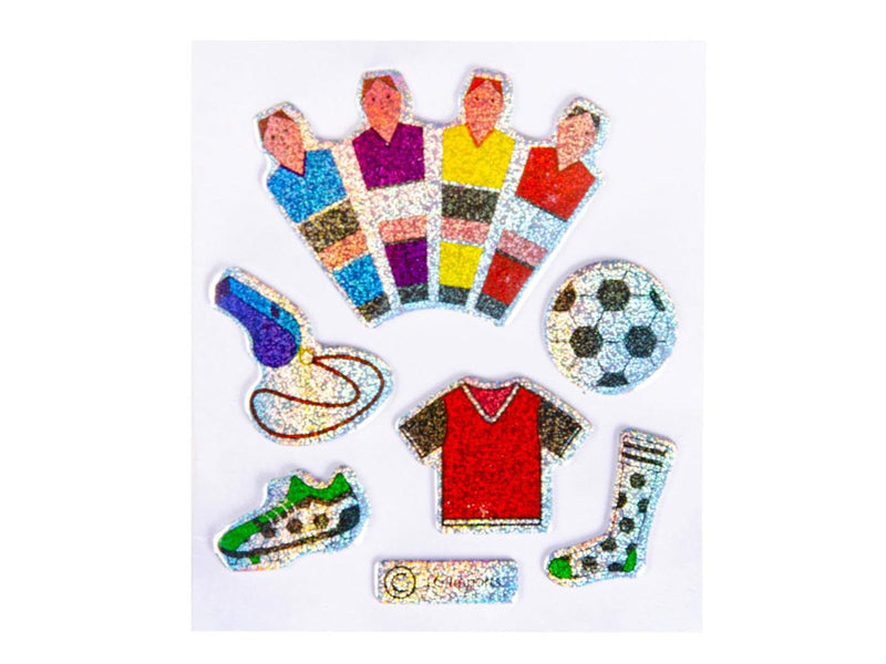 LG-Imports Stickers Football Glittering (Assorted)