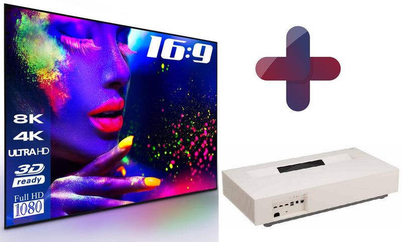 LG HU915QE Vivo Max Ultrakurzdistanz Laser Beamer 3700 ANSI Lumen + eSmart Expert UKD Rahmen Leinwand 305 cm 120 Zoll