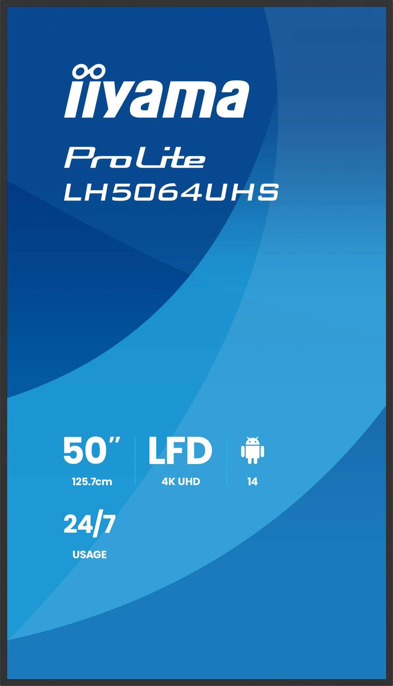 iiyama ProLite LH5064UHS-B1AG Signage Display 127 cm (50')