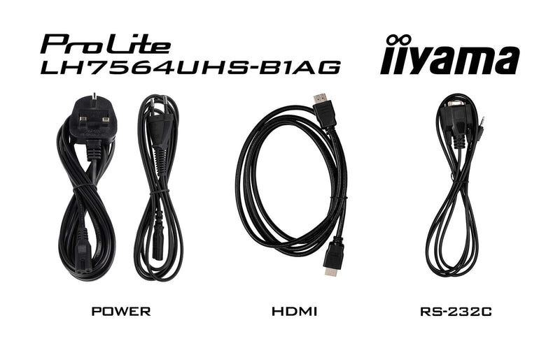 iiyama ProLite LH7564UHS-B1AG Signage Display 189,5 cm (75')