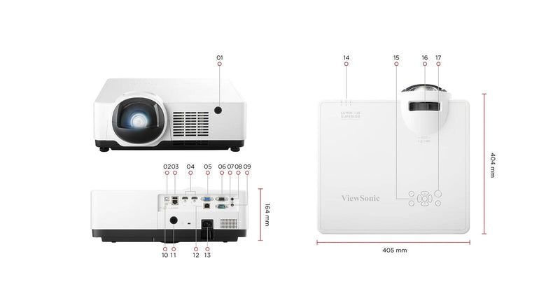 ViewSonic LSC601WU-ST Business Laser Beamer 6000 ANSI Lumen