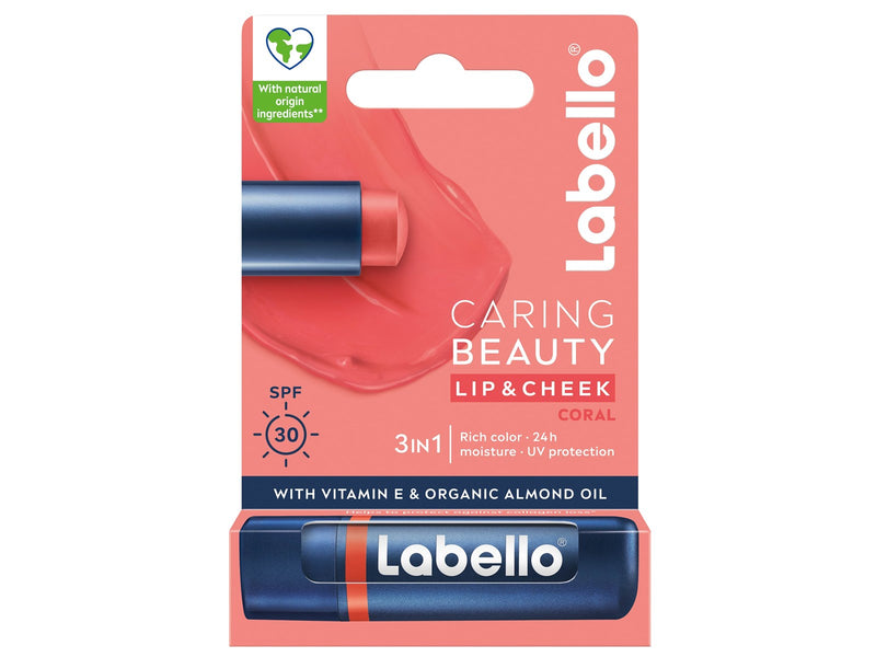 Labello Caring Beauty, Coral Nude​ 4,8g
