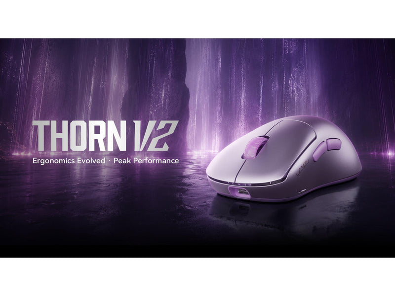 Lamzu Thorn V2 (Black/Red) - Gaming Maus (Schwarz)