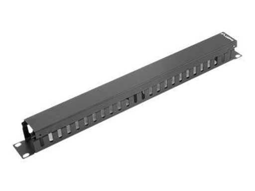 Lanberg AK-1201-B - 1U - Cable Management Panel