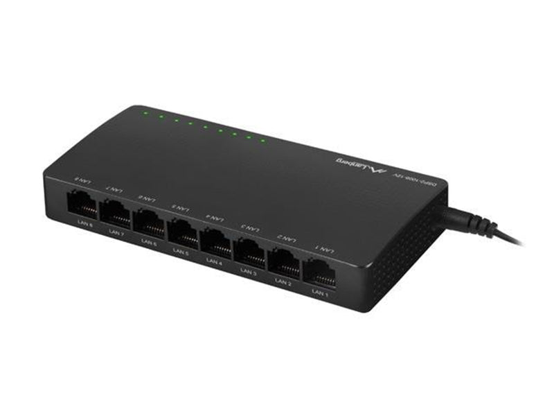 Lanberg DSP2-1008-12V 8-Port Gigabit Ethernet Unmanaged Switch