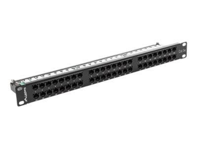 Lanberg PPU5-1048-B - patch panel - 1U - 19"