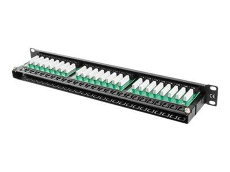 Lanberg PPU5-1048-B - patch panel - 1U - 19"