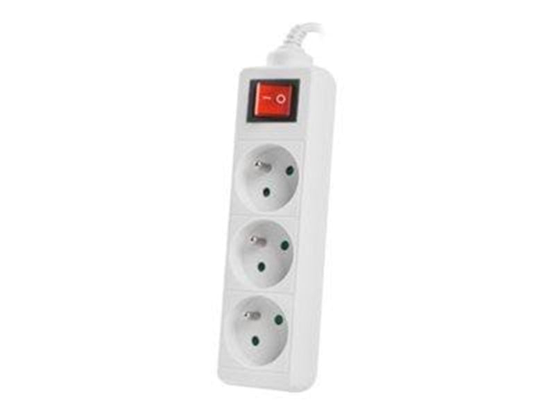 Lanberg PS1-03E-0300-W - power strip - 2500 Watt