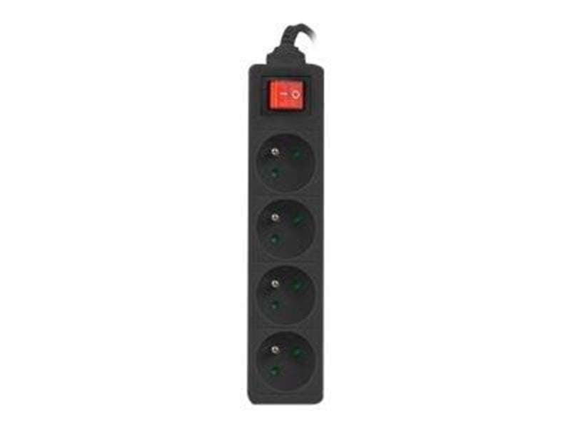 Lanberg PS1-04E-0150-BK - power strip - 2500 Watt
