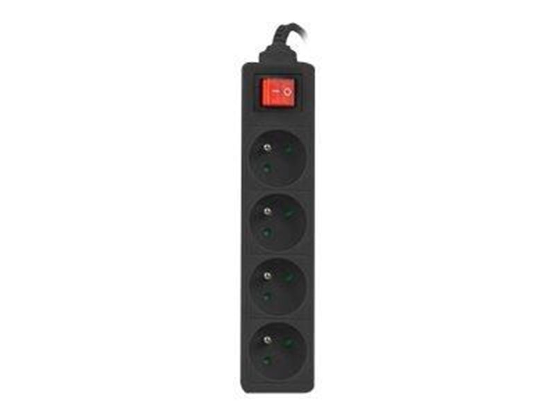 Lanberg PS1-04E-0150-BK - power strip - 2500 Watt