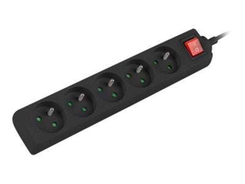 Lanberg PS1-05E-0300-BK - power strip - 2500 Watt