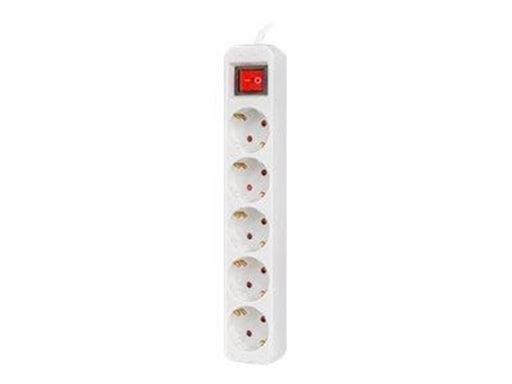 Lanberg PS1-05F-0300-W - power strip - 2500 Watt