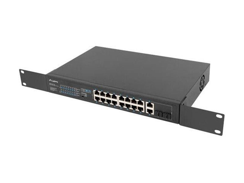 Lanberg RSFE-16P-2C-150 - switch - 16 ports - unmanaged - rack-mountable