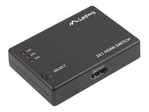 Lanberg SWV-HDMI-0003 - video/audio switch - 3 ports