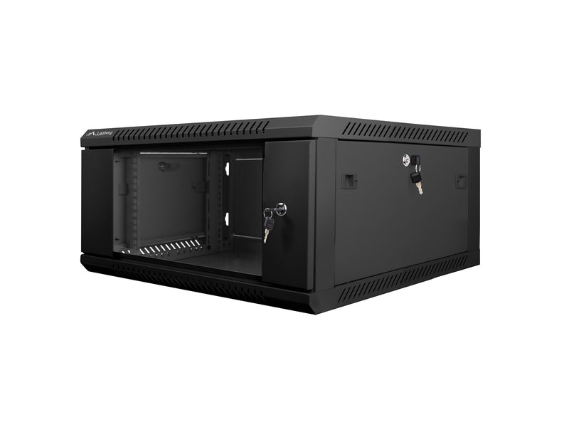 Lanberg WF01-6604-10B - 4U - Wall Mount Rack Cabinet
