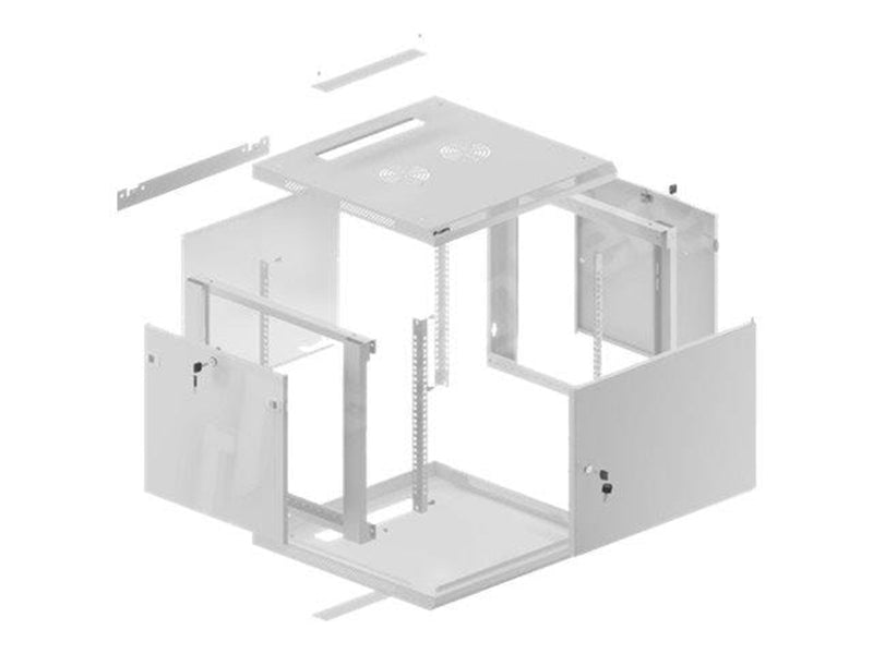 Lanberg WF01-6609-00S - 9U - Wall-Mount Rack Cabinet