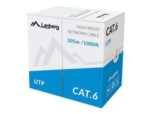 Lanberg bulk cable - 305 m - grey RAL 7035 - Grau - 305m
