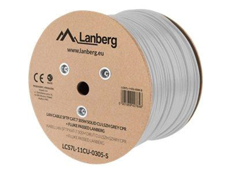 Lanberg bulk cable - 305 m - pantone cool grey 5C - Grau