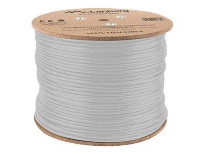 Lanberg bulk cable - 305 m - pantone cool grey 5C - Grau