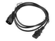 Lanberg - power extension cable - power IEC 60320 C13 to IEC 60320 C14 - 1.8 m