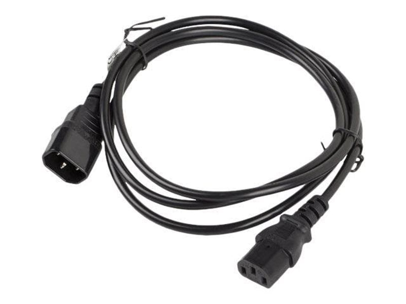 Lanberg - power extension cable - power IEC 60320 C13 to IEC 60320 C14 - 1.8 m