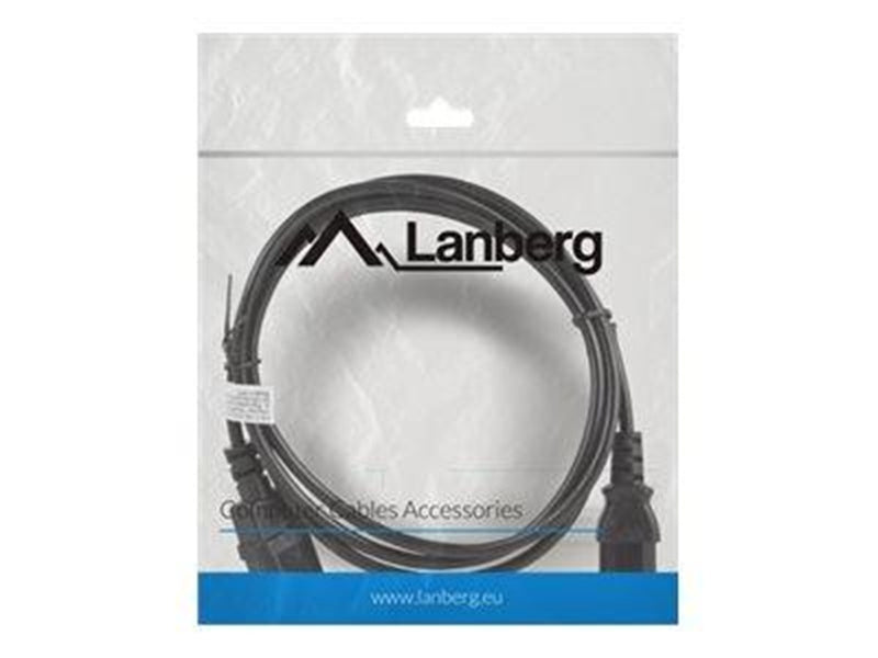 Lanberg - power extension cable - power IEC 60320 C13 to IEC 60320 C14 - 1.8 m