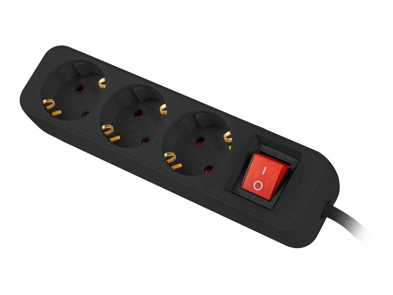 Lanberg - power strip - with circuit breaker - 2500 watt