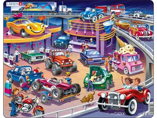 Larsen Puzzles Puzzle Cars - 58 pieces Maxi (36.5x28.5 cm) 2D Puzzles