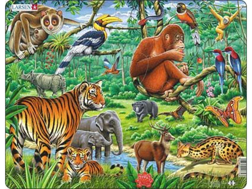 Larsen Puzzles Puzzle Jungle Animals - 20 pieces Maxi (36.5x28.5 cm) 2D Puzzles