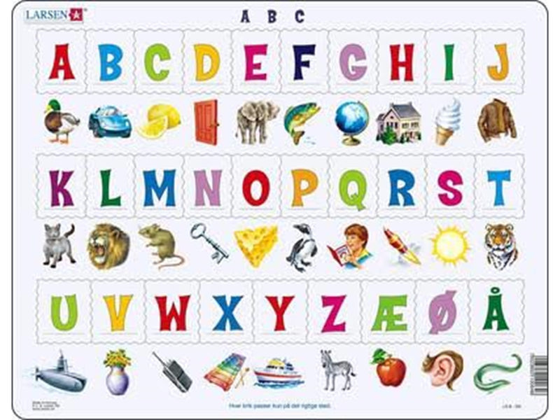 Larsen Puzzles Puzzle Learn the letters (29) - 29 pieces Maxi (36.5x28.5 cm) 2D Puzzles