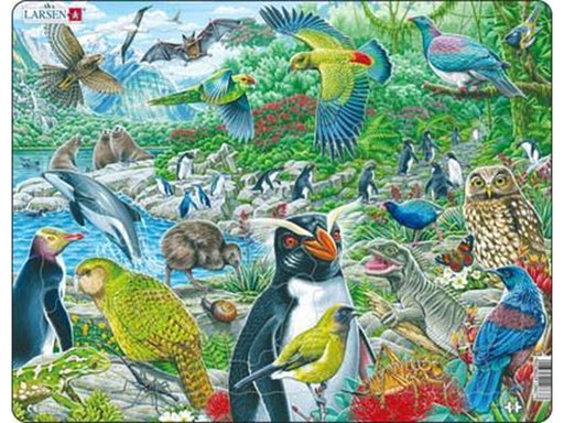 Larsen Puzzles Puzzle Wildlife in New Zealand - 53 pieces Maxi (36.5x28.5 cm) 2D Puzzles