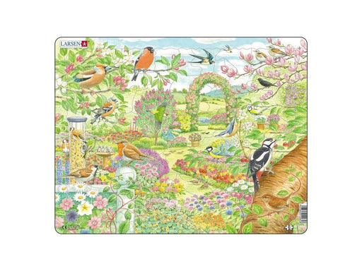 Larsen Puzzles Puzzle birds and flowers in the garden - 60 pieces Maxi (36.5x28.5 cm) 2D Puzzles