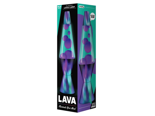 Lava Lamp 37cm Purple/Teal Aurora Borealis Base