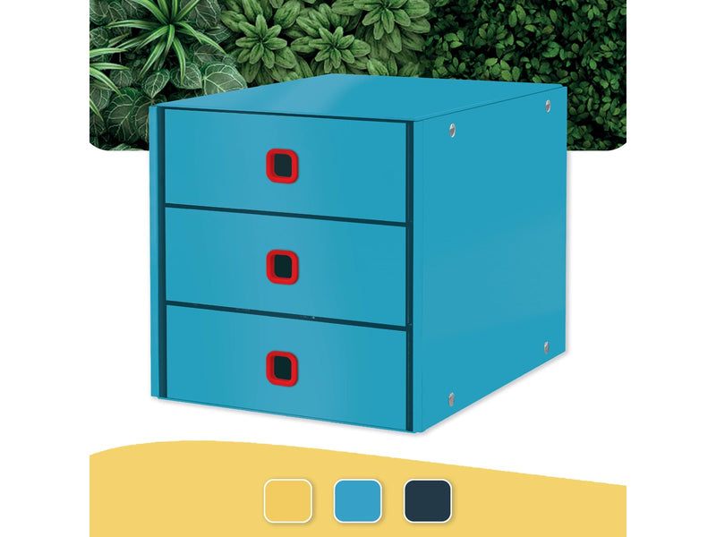 Leitz  Click & Store Cosy Schubladenset (3 Schubladen) Sanftes Blau