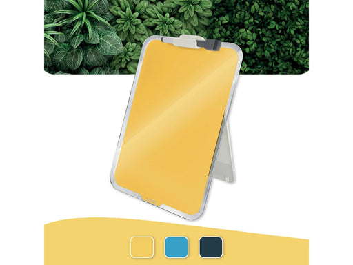 Leitz  Cosy Desktop-Notizboard mit Glasoberfläche Warmes Gelb